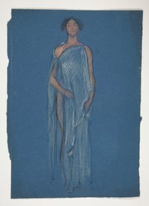 Skitse af en kvinde - kostumestudie til et teaterstykke? af Edwin Austin Abbey