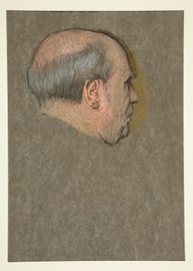 Undersøgelse. Den skaldede mand til kroningen af ​​Edward VII af Edwin Austin Abbey