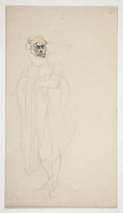 Studie for Armado, fra Kærlighed af Edwin Austin Abbey