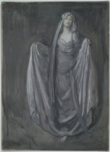 Studie for Blanchefleur?, for af Edwin Austin Abbey
