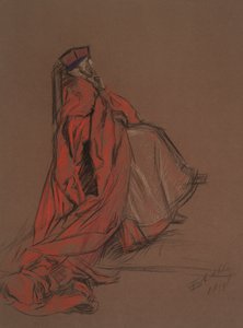 Undersøgelse for kardinal Woolsey til retssag mod Catherine af Edwin Austin Abbey