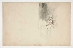 Studie for Mariana, fra Mål for Mål af Edwin Austin Abbey