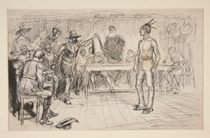 Undersøgelse for Miles Standish af Edwin Austin Abbey