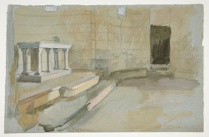 Studie til The Quest of the Holy Grail (serie på femten malerier til Boston Public Library, afsluttet i 1901) af Edwin Austin Abbey