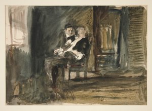 Studie til The Scarlet Letter (oliemaleri) af Edwin Austin Abbey