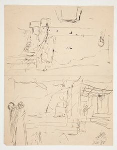 Studie til 12. nat (?) af Edwin Austin Abbey