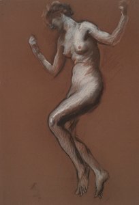 Undersøgelse for figur af 13.00 in af Edwin Austin Abbey