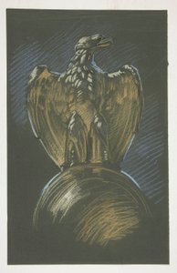 Studie til ørnesøjlens dekoration i af Edwin Austin Abbey