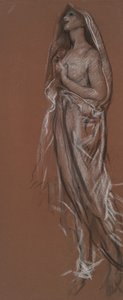 Undersøg for tallet 4 am(?) in af Edwin Austin Abbey