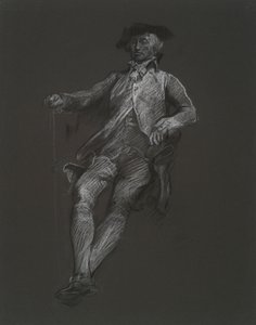 Studie til figuren af John Dickinson, i af Edwin Austin Abbey