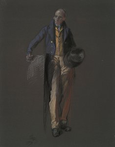 Studie til figuren af Stephan Girard, i af Edwin Austin Abbey
