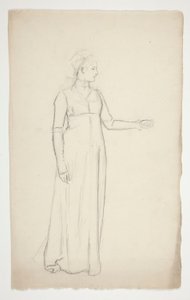 Studie af en kvinde af Edwin Austin Abbey