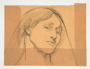Studie af en kvinde af Edwin Austin Abbey