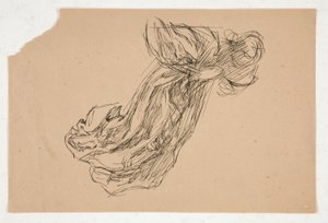 Studie af en engel (til farvet glas? til et loft?) af Edwin Austin Abbey