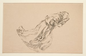 Studie af en engel (til farvet glas? til et loft?) af Edwin Austin Abbey