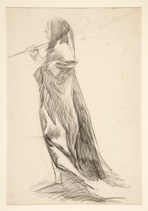Studie af helleberdier, fra kong Richard III af Edwin Austin Abbey
