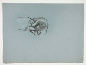 Studie af hænder til af Edwin Austin Abbey