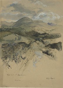 The Vale of Ambleside, Wansfell af Edwin Austin Abbey