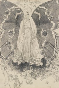 Titania, illustration til anden akt, Scene II, En skærsommernat af Edwin Austin Abbey