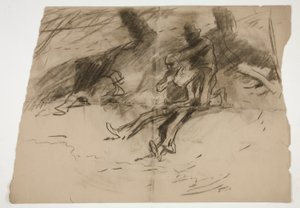 To figurer - (uidentificeret illustration) af Edwin Austin Abbey