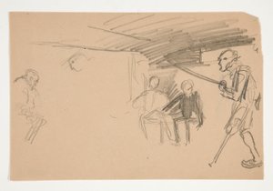 Uidentificeret illustration til Oliver Goldsmith af Edwin Austin Abbey