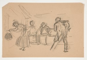 Uidentificeret illustration til Oliver Goldsmith af Edwin Austin Abbey