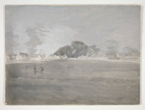 Uidentificeret landskab af Edwin Austin Abbey