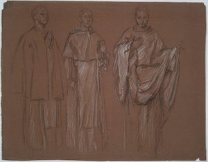 Uidentificeret undersøgelse af Edwin Austin Abbey