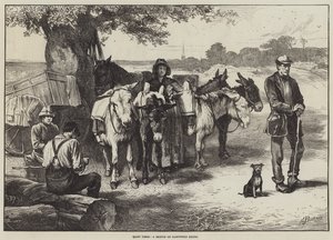 Quiet Times, a sketch on Hampstead Heath af Edwin Buckman