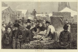 Birmingham Onion Fair (gravering) af Edwin Buckman