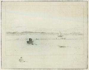På flodmundingen (ætsning) af Edwin Butler Bayliss