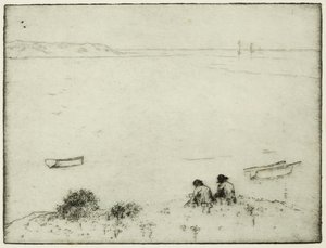 Skitsering ved havet (ætsning)