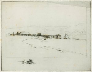Molen (ætsning) af Edwin Butler Bayliss