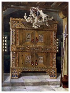 sengotisk schrank, 1910. af Edwin Foley