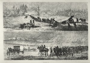 Marching in the Rain af Edwin Forbes