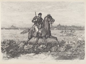 Kavaleriets fremmarch af Edwin Forbes