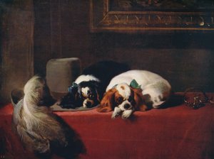 King Charles Spaniels The Cavaliers Pets, 1845, c1915
