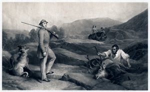Prins Alberts hjortejagt, midten af 1800-tallet af Edwin Landseer