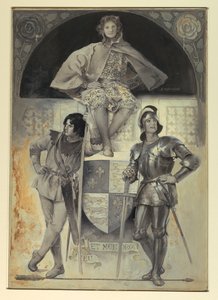 Pages and Knights, Frontispice til "The Man at Arms" af Edwin Howland Blashfield