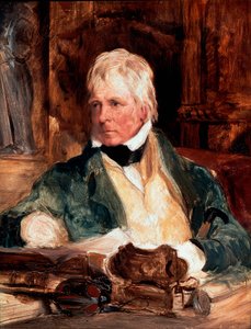 Portræt af Walter Scott (1771-1832), skotsk forfatter, maleri af Edwin Henry Landseer (1802-1873) 1824 Søn. 29,2 cm x 24,1 cm London, National Portrait Gallery af Edwin Landseer