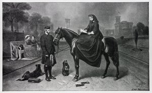 Dronning Victoria i Osborne efter maleriet i 1865 af Edwin Landseer