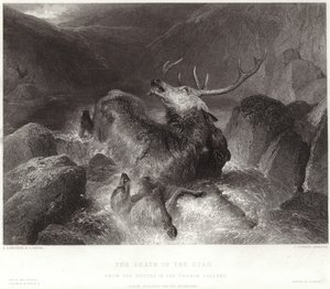 Hjortens død af Edwin Landseer