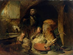 The Savage, ca. 1838 (olie på lærred lagt på panel) af Edwin Landseer
