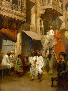 Promenade på en indisk gade af Edwin Lord Weeks