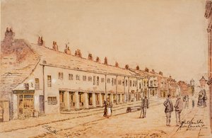 The Shambles, fra Church Street, ca. 1891-1917 (akvarel på papir) af Edwin Robert Beattie