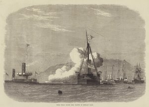 Fyringsforsøg mod HMS Glatton i Portland Roads af Edwin Weedon