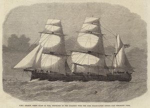 HMS Amazon, Screw Sloop of War, ødelagt af kollisionen med Cork Steam-Packet Osprey