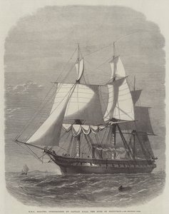 HMS Galatea, bestilt af kaptajn HRH, hertugen af Edinburgh