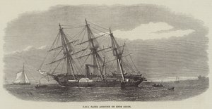 HMS Racer grundstødte på Ryde Sands