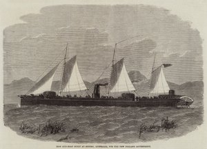 Iron Gun-Boat bygget i Sydney, Australien, for den newzealandske regering